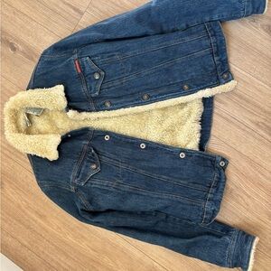 Roxy Blue Jean Jacket with Cream Lining